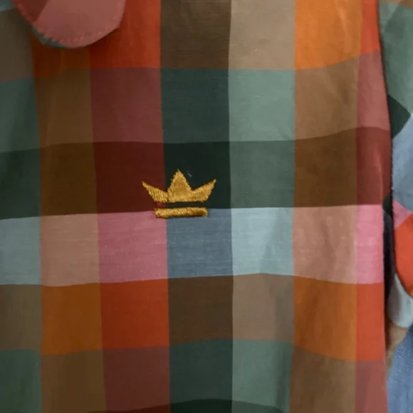 beagle collar plaid button up - Picture 3 of 7